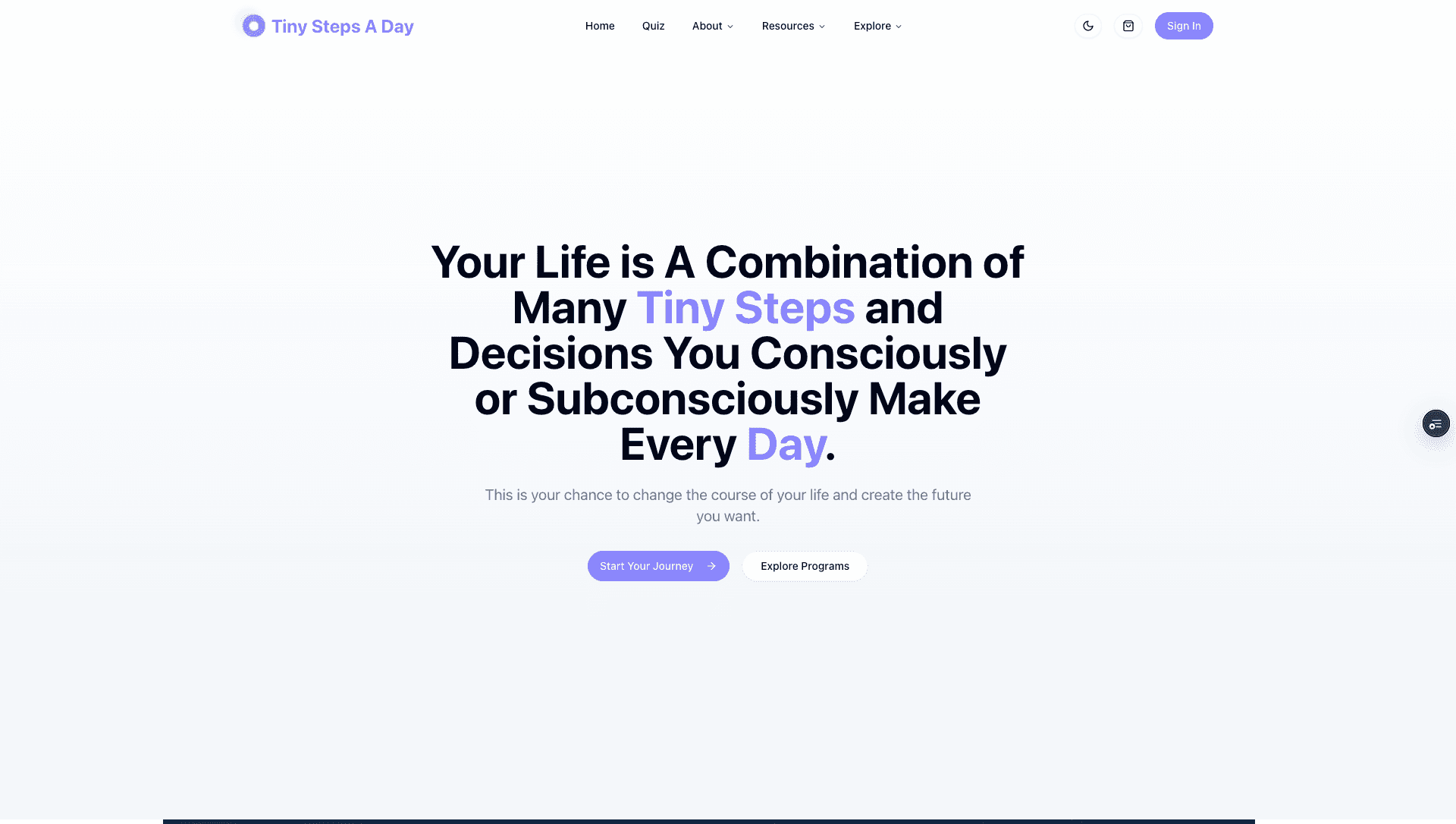 Image of Tiny Steps A Day